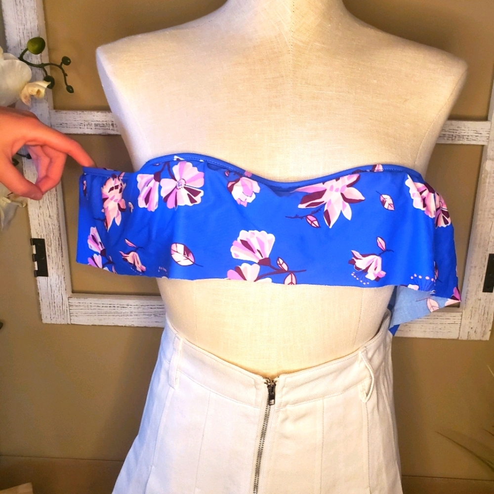 Royal blue bikini top